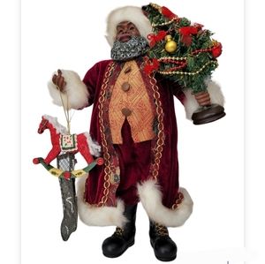 Santa KLAUS AFRICAN AMERICAN SANTA HOLIDAY TABLE TOP